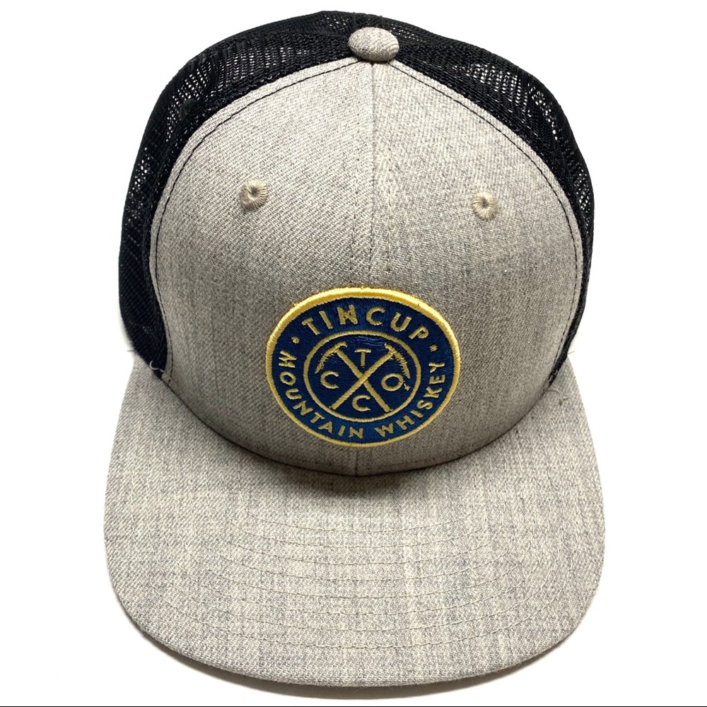 Tin Cup Mountain Whiskey Bourbon SnapBack Hat Cap